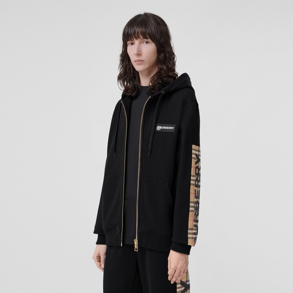 BURBERRY ZIP-UP HOODIE - Picture 1 of 3